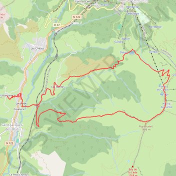 Trace GPS Le plmomb du cantal, itinéraire, parcours