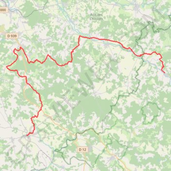 Trace GPS Tour de Charente - Etape 4/5 : Javerlhac - Villebois-Lavalette - 16276 - UtagawaVTT.com, itinéraire, parcours