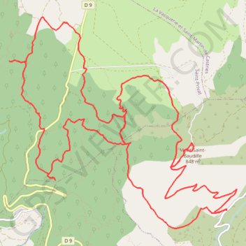 Trace GPS Pic Baudille - Val Durand, itinéraire, parcours