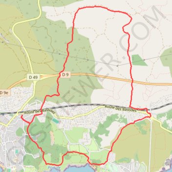 Trace GPS La Couronne-, itinéraire, parcours
