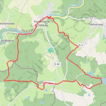 Trace GPS Chemins du Cœur des Vosges - La Vierge, itinéraire, parcours
