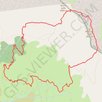 Trace GPS Mont du Chat, itinéraire, parcours