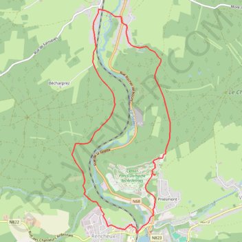 Trace GPS 20200801 Vielsalm petit Halleux Vielsalm, itinéraire, parcours