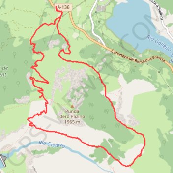 Trace GPS Boucle du Pacino, itinéraire, parcours