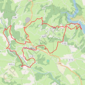 Trace GPS Les Gorges de la Loire et le Val d'Isable - Saint-Polgues, itinéraire, parcours