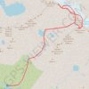 Trace GPS Aneto par le couloir Estasen, picos de Coronas et del Medio, itinéraire, parcours