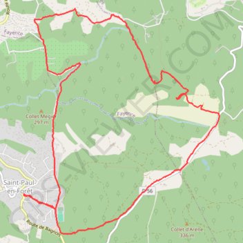 Trace GPS Saint Paul en Forêt, itinéraire, parcours