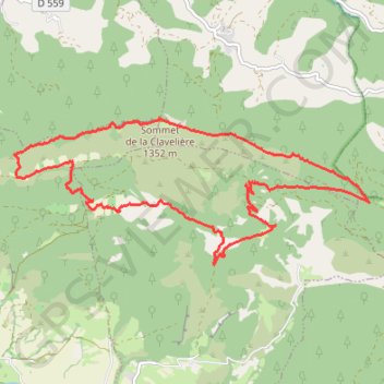 Trace GPS Baronnies - La Clavelière, itinéraire, parcours