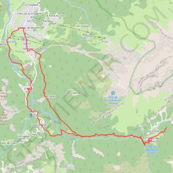 Trace GPS Cirque des Fonds - Haut-Giffre, itinéraire, parcours