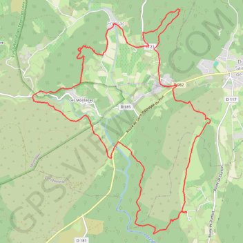 Trace GPS Le château de Fressac, itinéraire, parcours