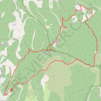 Trace GPS Boucle de Saumane par Saint Gens, itinéraire, parcours