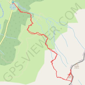 Trace GPS Dent de soques, itinéraire, parcours