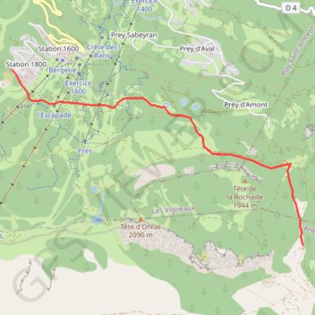 Trace GPS La Pousterle, itinéraire, parcours