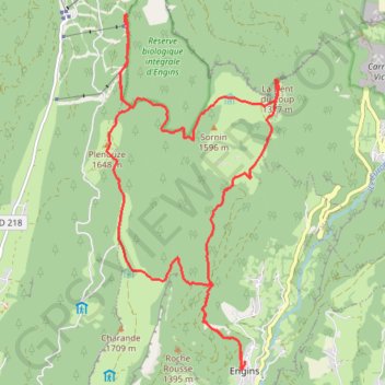 Trace GPS Dent du Loup (Vercors), itinéraire, parcours