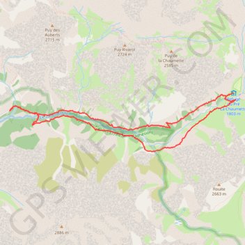 Trace GPS Chorges - Parc des Ecrins - Le Haut Drac Blanc, itinéraire, parcours