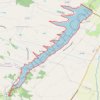Trace GPS Tour du lac de la Gimone, itinéraire, parcours