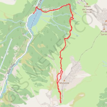 Trace GPS Col de Paloumère, itinéraire, parcours