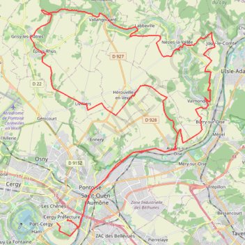 Trace GPS Chemins de Vincent, itinéraire, parcours