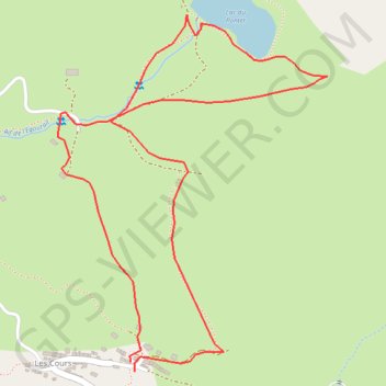 Trace GPS Lac du Pontet, itinéraire, parcours