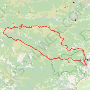 Trace GPS Tour du Tanargue (Ardèche), itinéraire, parcours