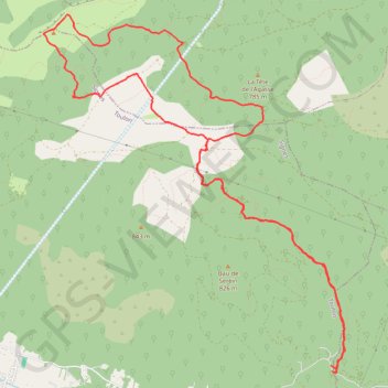 Trace GPS Les Baous, itinéraire, parcours