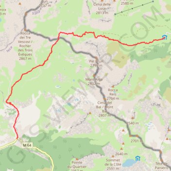 Trace GPS Du Pra à Ferrières (Circuit du Ténibre), itinéraire, parcours