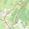 Trace GPS Crête Pic Rouge-Aillary en circuit depuis piste de Bélonce, itinéraire, parcours