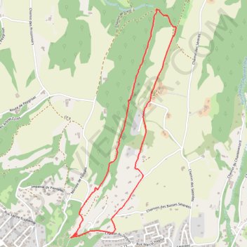 Trace GPS Balade autour de Crest - le sentier des roches, itinéraire, parcours