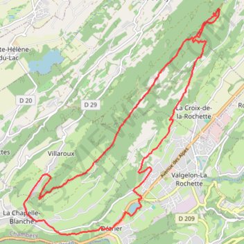 Trace GPS Les Tours de Montmayeur, itinéraire, parcours