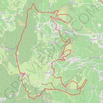 Trace GPS Solutré-pouilly - Vergisson (71), itinéraire, parcours