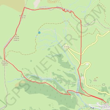 Trace GPS Le Mont Né, itinéraire, parcours