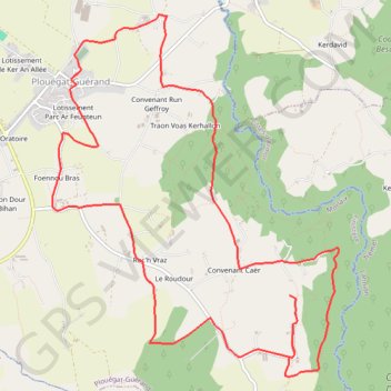 Trace GPS Sent Douron - Plouégat-Guérand, itinéraire, parcours