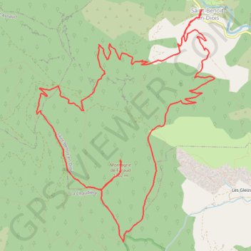 Trace GPS Montagne de Faraud, itinéraire, parcours