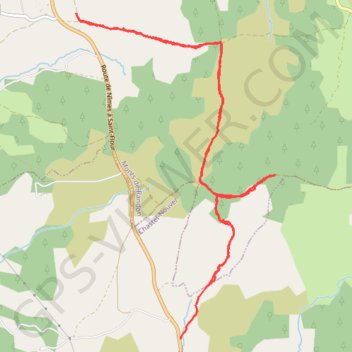Trace GPS Margeride - can de la Roche, itinéraire, parcours