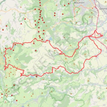 Trace GPS Les puys d'Auvergne, itinéraire, parcours