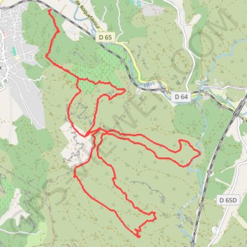 Trace GPS Le plateau de l'Arbois, itinéraire, parcours
