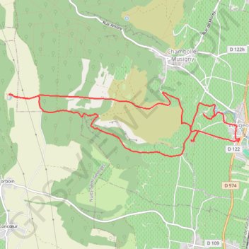 Trace GPS Source de la Vouges, itinéraire, parcours