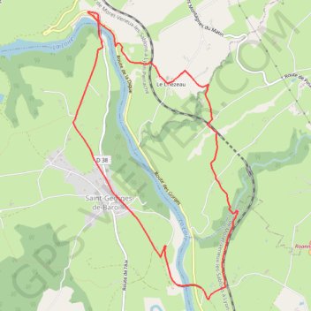 Trace GPS Autour des Gorges de la Loire - Le Viaduc des Chessieux - Les Chessieux, itinéraire, parcours