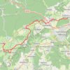 Trace GPS Le chemin de Compostelle entre Echenans-sous-Mont-Vaudois et Saulnot, itinéraire, parcours