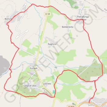 Trace GPS Trail de Bitalza Sotta-Sotta, itinéraire, parcours