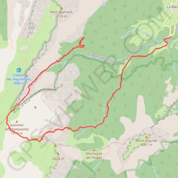 Trace GPS Rochers du Parquet - Peyre Rouge, itinéraire, parcours