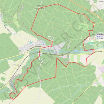 Trace GPS Autour de Sainte Mesme, itinéraire, parcours
