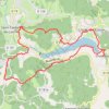 Trace GPS Tour du lac de Causse, itinéraire, parcours