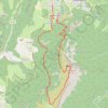 Trace GPS Saint nizier - moucherotte par le pas de la bergere, itinéraire, parcours