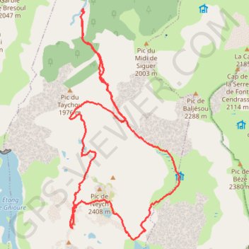 Trace GPS Pic des redouneilles, itinéraire, parcours