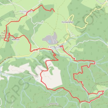 Trace GPS En Pays Brassagais - Chemin de Combelirou et Fontbelle - Cambounes, itinéraire, parcours