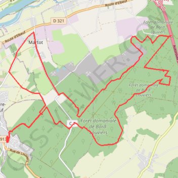 Trace GPS La Forêt de Bord, itinéraire, parcours
