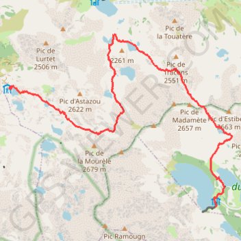 Trace GPS Glère - Mounicot - Aubert, itinéraire, parcours