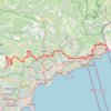 Trace GPS GR51 De Menton à Gourdon (Alpes Maritimes), itinéraire, parcours