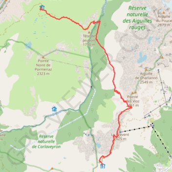Trace GPS Tour des Fiz, 2ème étape Chamonix - Passy, itinéraire, parcours